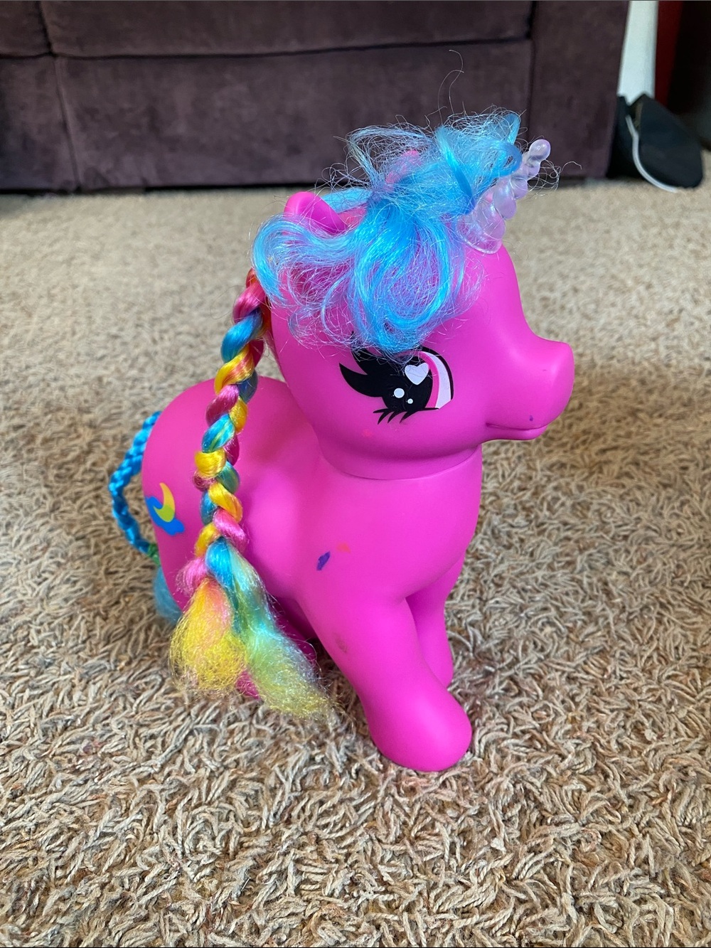 Light up/sound pink unicorn pony